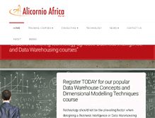 Tablet Screenshot of alicornio.co.za